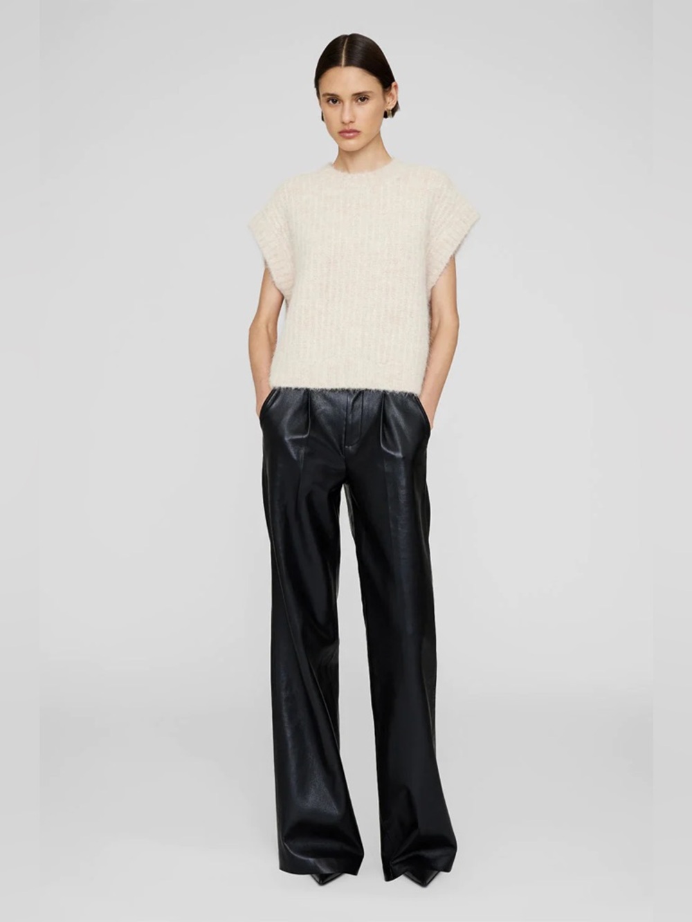 ANINE BING NWT Adam Vest in Alpaca and Wool Blend